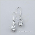 925 sterling silver hollow-puted apple shaped earring for wholesale